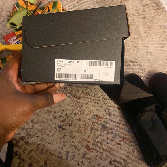 Ysl saint laurent black espadrilles